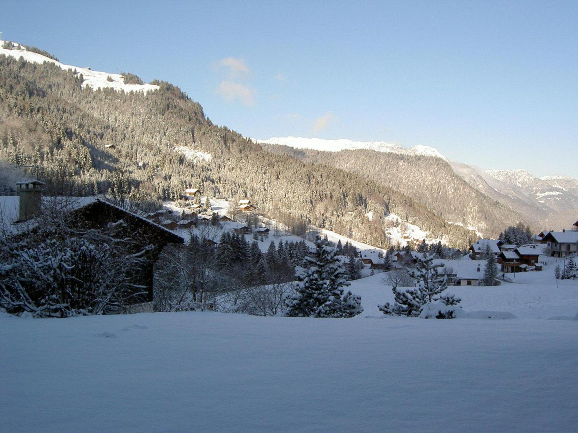 Rez De Chalet Calme Avec Terrasse - 2 Chambres, Proche Pistes A La Clusaz - Fr-1-437-10 Bagian luar foto